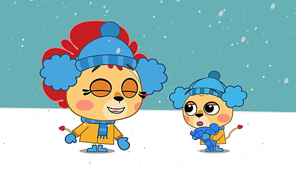 لئونا - برف بازی