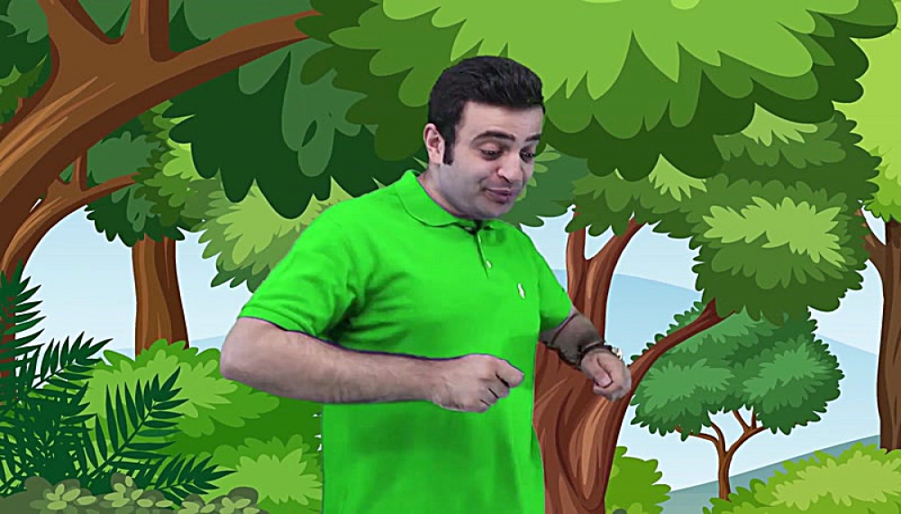 آموزش رنگ ها با کامران - رنگ سبز