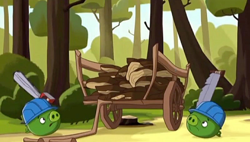 پرندگان خشمگین - سوپ خوک سبز